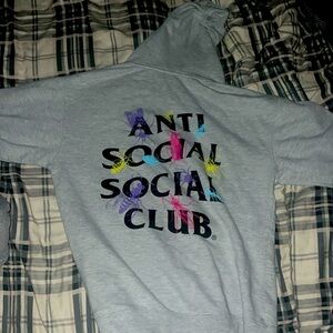 Antisocial club Grey hoodie
